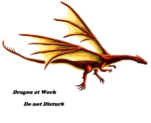 Dragon at Work sign